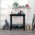 Banco de trabajo de madera maciza de pino negro 80x50x80