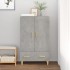 Aparador de madera contrachapada gris hormigón 70x31x115