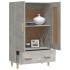 Aparador de madera contrachapada gris hormigón 70x31x115