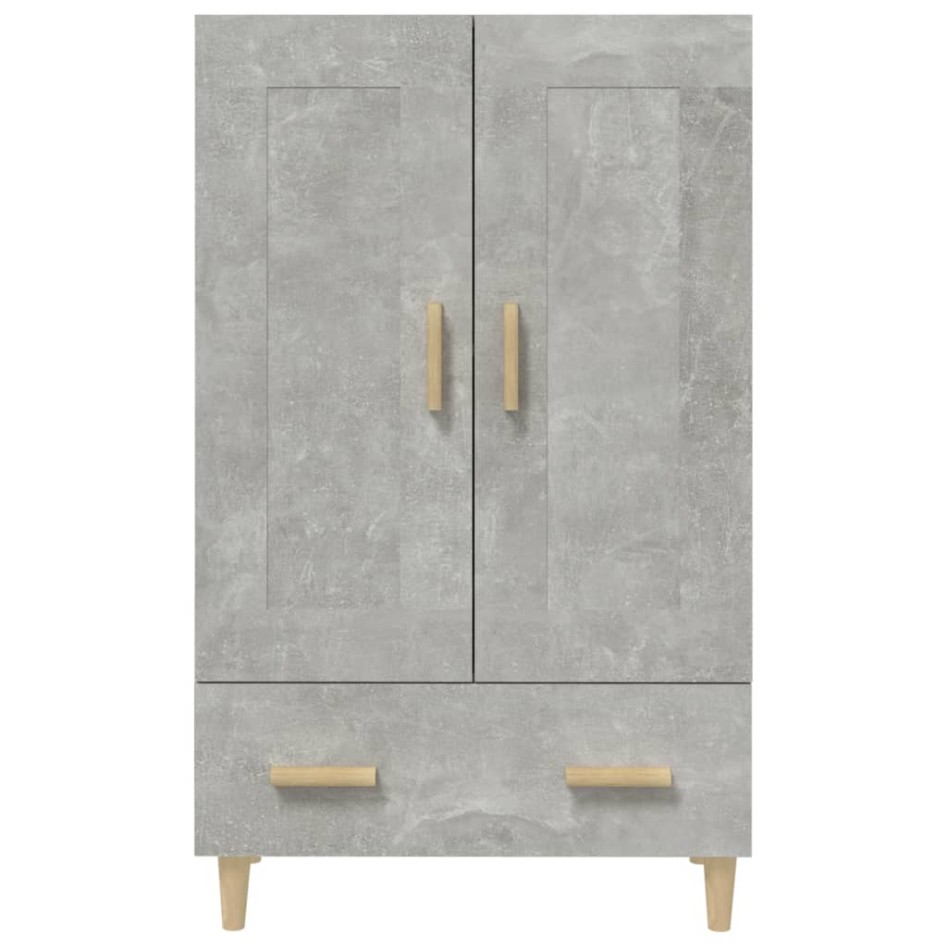 Aparador de madera contrachapada gris hormigón 70x31x115