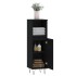 Armario de baño madera contrachapada negro 30x30x100