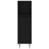 Armario de baño madera contrachapada negro 30x30x100