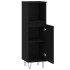 Armario de baño madera contrachapada negro 30x30x100