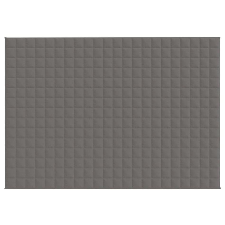 Manta con peso tela gris 155x220 cm 7