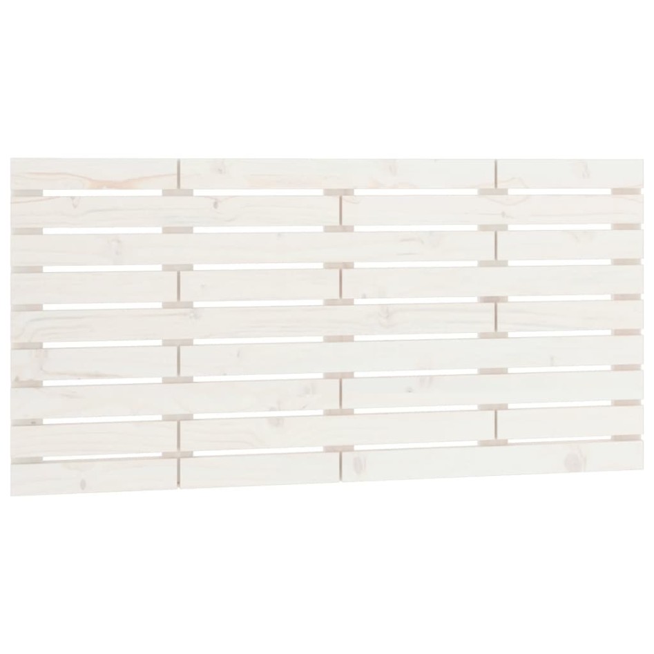 Cabecero de cama de pared madera maciza pino blanco 146x3x63