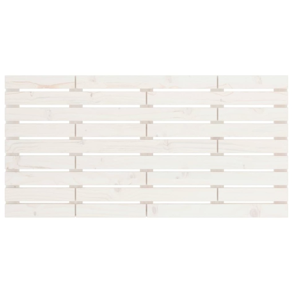 Cabecero de cama de pared madera maciza pino blanco 146x3x63