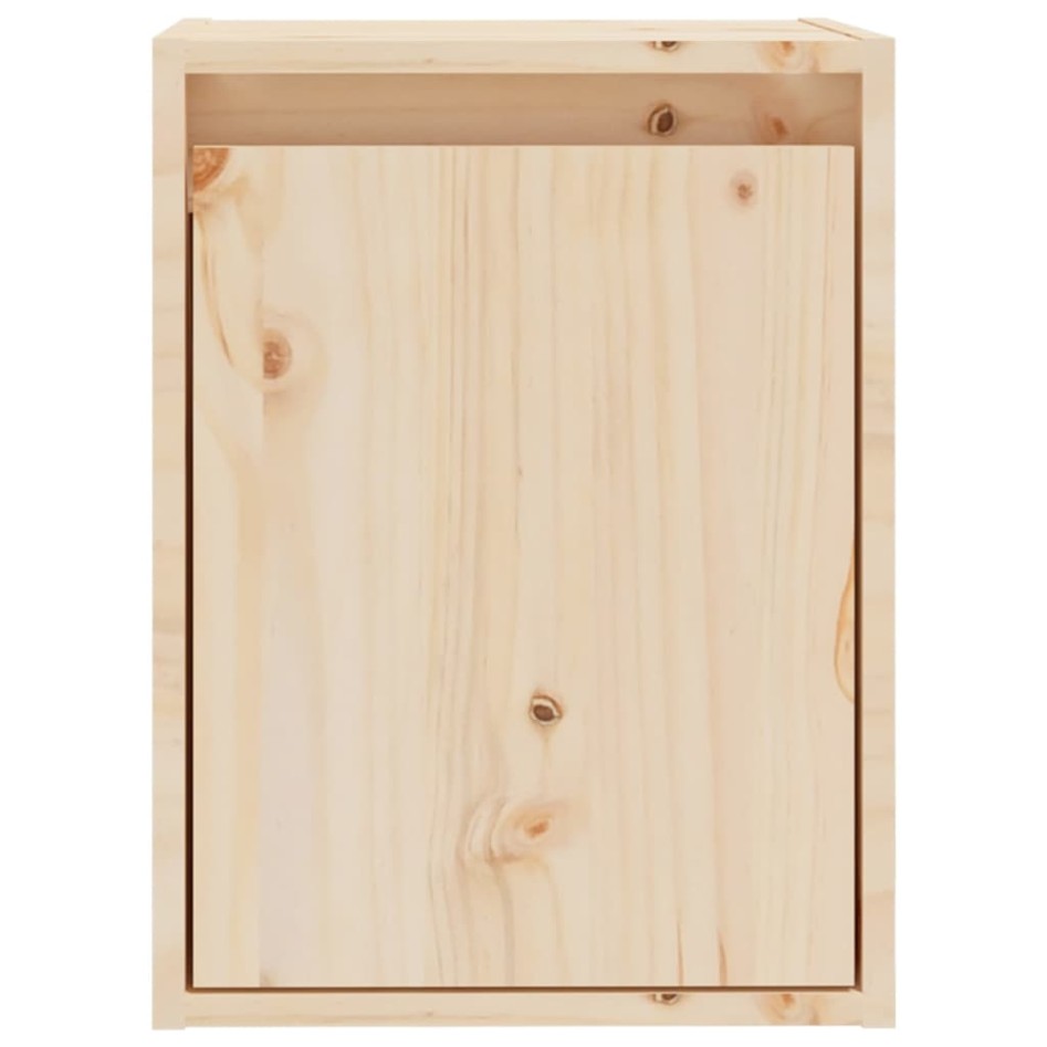 Armario de pared 2 uds madera maciza de pino 30x30x40