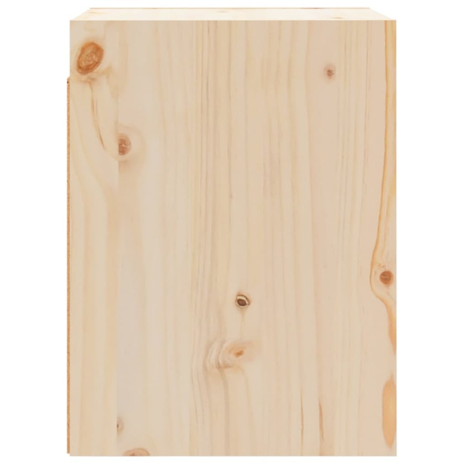 Armario de pared 2 uds madera maciza de pino 30x30x40