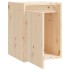 Armario de pared 2 uds madera maciza de pino 30x30x40