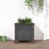 Jardinera madera maciza de pino gris 40x40x39
