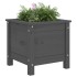 Jardinera madera maciza de pino gris 40x40x39