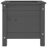 Jardinera madera maciza de pino gris 40x40x39