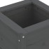 Jardinera madera maciza de pino gris 40x40x39
