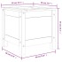 Jardinera madera maciza de pino gris 40x40x39