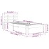 Estructura de cama sin colchón madera maciza negro 90x200