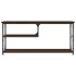 Mueble de TV contrachapada y acero marrón roble 103x38x46,5