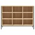 Zapatero madera de ingeniería roble Sonoma 100x35x70