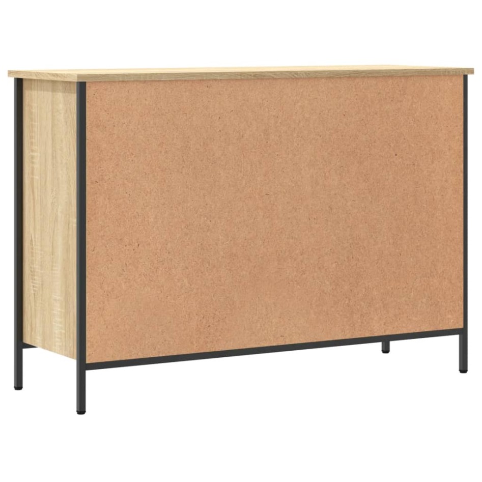 Zapatero madera de ingeniería roble Sonoma 100x35x70