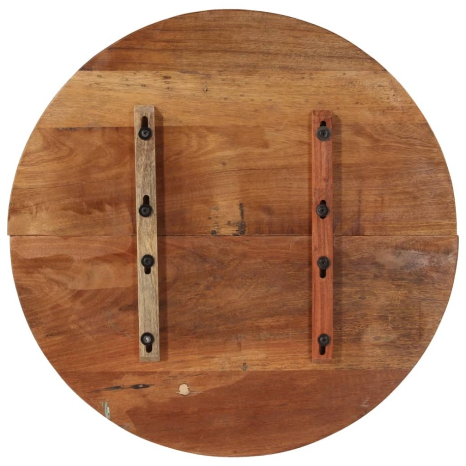 Tablero de mesa redonda 70 cm 25-27 mm madera maciza