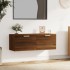 Armario pared madera contrachapada marrón roble 100x36,5x35