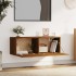 Armario pared madera contrachapada marrón roble 100x36,5x35