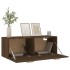 Armario pared madera contrachapada marrón roble 100x36,5x35