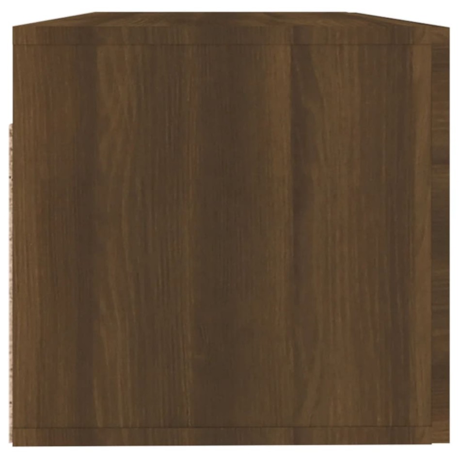 Armario pared madera contrachapada marrón roble 100x36,5x35