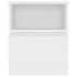 Mesitas de noche 2 uds madera contrachapada blanco 40x40x50
