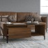 Mesa de centro madera contrachapada marrón roble 90x50x36,5