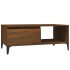 Mesa de centro madera contrachapada marrón roble 90x50x36,5