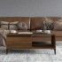 Mesa de centro madera contrachapada marrón roble 90x50x36,5