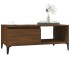 Mesa de centro madera contrachapada marrón roble 90x50x36,5