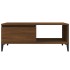 Mesa de centro madera contrachapada marrón roble 90x50x36,5