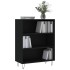 Estantería madera de ingeniería negro 69,5x32,5x90