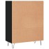 Estantería madera de ingeniería negro 69,5x32,5x90