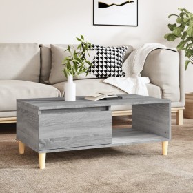 Mesa de centro madera contrachapada gris Sonoma 90x50x36,5