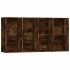 Estantería/Aparador contrachapada roble ahumado 66x30x130