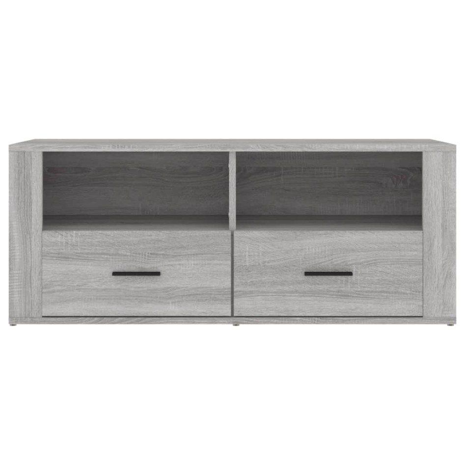 Mueble de TV madera contrachapada gris Sonoma 100x35x40