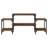 Mueble para TV madera contrachapada roble marrón 117x35x52