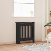 Cubierta para radiador MDF negro 78 cm