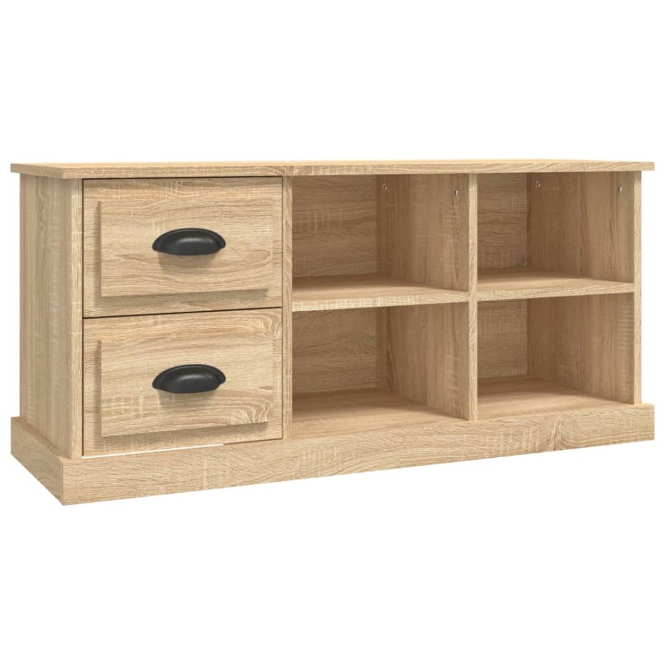 Mueble de TV madera contrachapada roble Sonoma 102x35,5x47,5