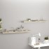 Estantes flotantes pared 2 uds color roble MDF