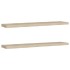 Estantes flotantes pared 2 uds color roble MDF