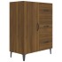 Aparador de madera de ingeniería marrón roble 69,5x34x90