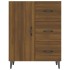 Aparador de madera de ingeniería marrón roble 69,5x34x90