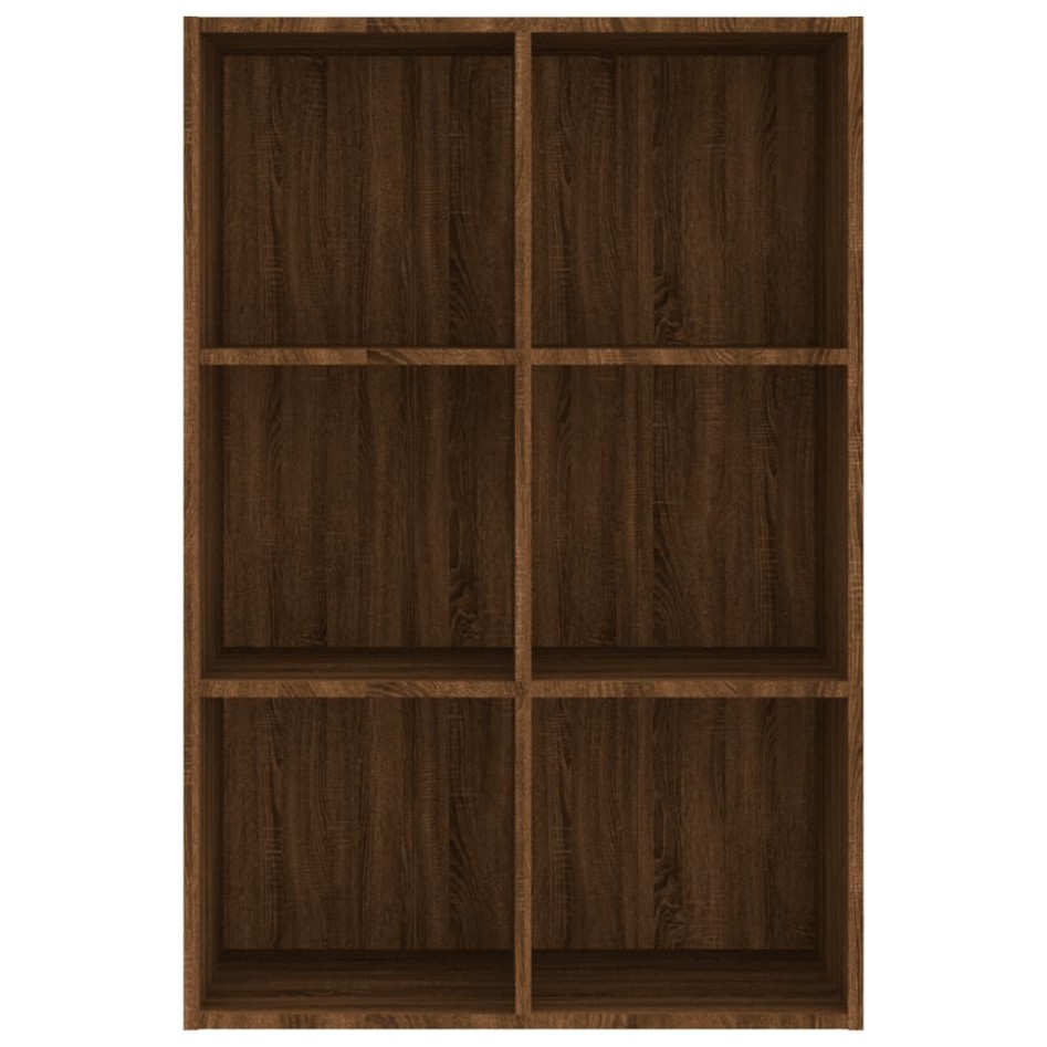 Estantería/Aparador contrachapada marrón roble 66x30x98