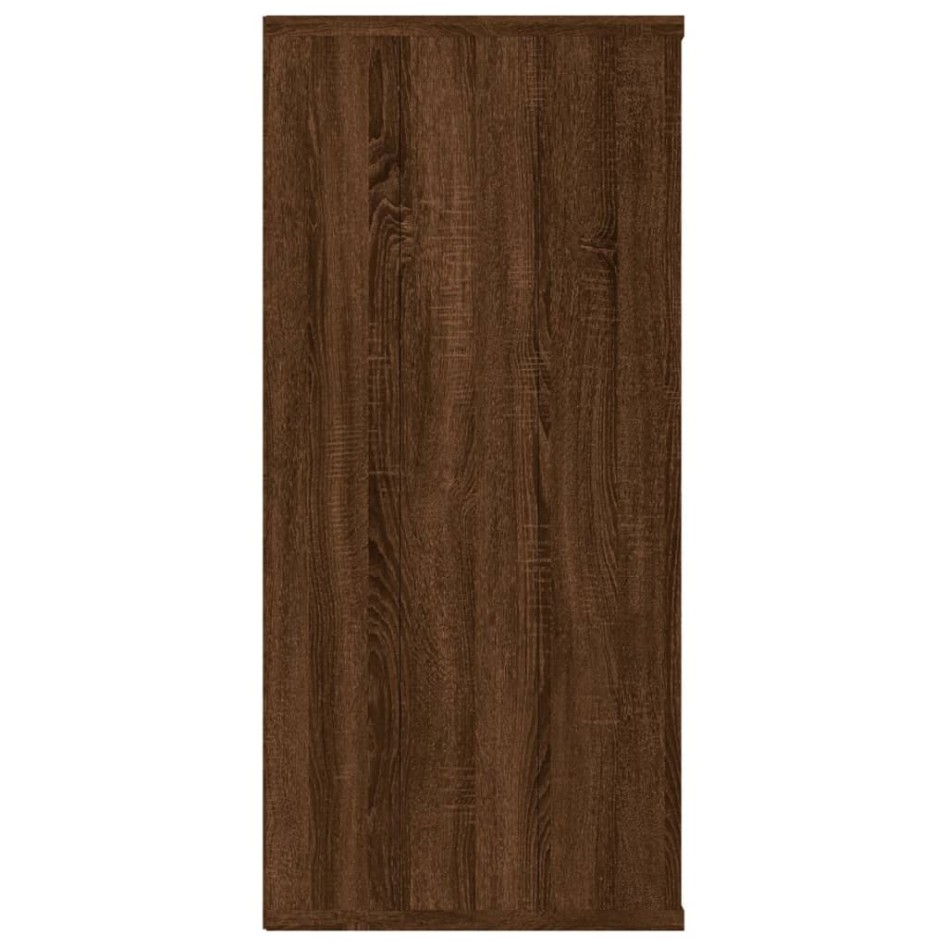 Estantería/Aparador contrachapada marrón roble 66x30x98