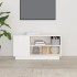 Mueble de TV madera maciza de pino blanco 80x35x40,5