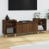 Mueble para TV madera contrachapada marrón roble 160x35x55