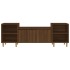 Mueble para TV madera contrachapada marrón roble 160x35x55